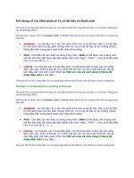 Nói chung về Các Hàm Quản lý Cơ sở dữ liệu và Danh sách potx