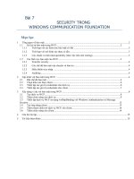 SECURITY TRONG WINDOWS COMMUNICATION FOUNDATION ppsx
