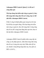 Ashampoo HDD Control: Quản lý và tối ưu ổ cứng hiệu quả doc