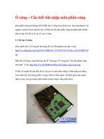 Ổ cứng – Cần biết khi nhập môn phần cứng pot