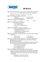 Đề Ôn tập môn Hóa số 6 ppsx
