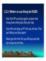 Sản xuất doanh nghiệp - Phương pháp thống kê phần 2 ppt