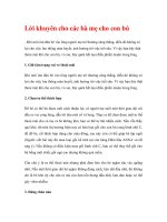 Lời khuyên cho các bà mẹ cho con bú ppsx