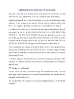 Y HỌC - LIÊN QUAN GIỮA CẢM XÚC VÀ SỨC KHOẺ pptx