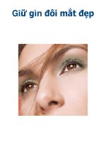 Giữ gìn đôi mắt đẹp ppt