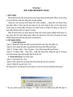 Giáo trình MICROSOFT EXCEL - Chương 1 potx