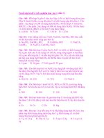 Tuyển tập bộ đề 4 trắc nghiệm hóa học ( phần 5) docx