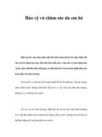 Bảo vệ và chăm sóc da em bé ppsx