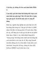 Cách đọc các thông số trên card màn hình (Phần I) ppt