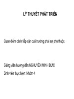 Báo cáo: Quan điểm cách tiếp cận của trường phái sự phụ thuộc ppsx