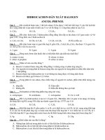 Hidrocacbon - dẫn xuất halogen ancol - phenol pptx