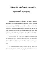 Những tiến bộ về thuốc trong điều trị viêm kết mạc dị ứng pdf