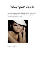 Chống “phai” màu da doc