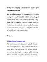 10 mẹo hữu ích giúp bạn “làm chủ” các câu lệnh Linux đơn giản hơn doc