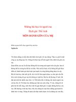 Những bài học từ người mẹ MÔN ĐÁNH GÔN CỦA MẸ pps