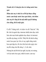 Tranh cãi về chuyện cho trẻ uống nước hoa quả docx