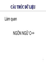 Làm quen NGÔN NGỮ C++ docx