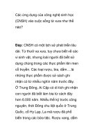 Các ứng dụng của công nghệ sinh học docx