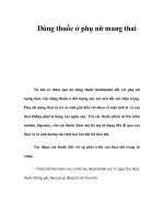 Dùng thuốc ở phụ nữ mang thai pot