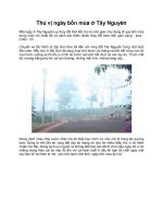 Thú vị ngày bốn mùa ở Tây Nguyên docx