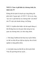 NO5.5.1: Xem và ghi hình các chương trình yêu thích trên TV doc