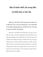 Một số thuốc thiết yếu trong điều trị nhồi máu cơ tim cấp pps