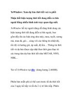 YoWindow: Xem dự báo thời tiết vui ra phết pptx