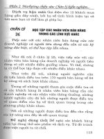 Marketing chiều sâu - 100 chân lý Marketing giúp bạn thành công part 4 doc