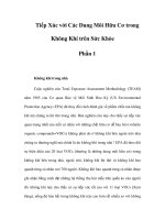 Tiếp Xúc với Các Dung Môi Hữu Cơ trong Không Khí trên Sức Khỏe - Phần 1 ppsx