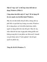Một số “mẹo vặt” có thể bạn chưa biết khi sử dụng Windows (Phần I) ppt