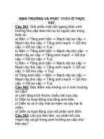 SINH TRƯỞNG VÀ PHÁT TRIỂN Ở THỰC VẬT pot