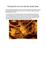 Thưởng thức các món dân tộc tại Độc Quán ppsx