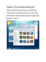 Windows 7 sẽ có tới 6 phiên bản khác nhau ppsx