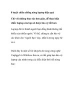 8 tuyệt chiêu chống nóng laptop hiệu quả pptx