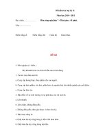 Đề kiểm tra học kỳ II - Môn công nghệ 7 pps