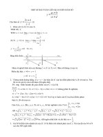 MỘT SỐ BÀI TOÁN LIÊN QUAN ĐẾN HÀM SỐ potx