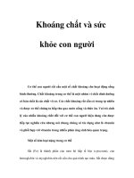 Khoáng chất và sức khỏe con người pdf