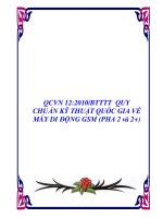 QCVN 12:2010/BTTTT QUY CHUẨN KỸ THUẬT QUỐC GIA VỀ MÁY DI ĐỘNG GSM (PHA 2 và 2+) pps