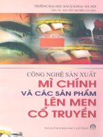 Công Nghệ Sản Xuất Bột Ngọt Và Sản Phẩm Len Men Cổ Truyền - PGS TS.Nguyễn Thị Hiền phần 1 ppsx