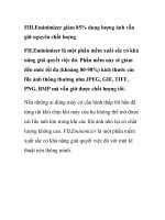 FiILEminimizer giảm 85% dung lượng ảnh vẫn giữ nguyên chất lượng pps