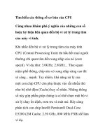 Tìm hiểu các thông số cơ bản của CPU pps