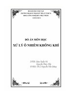 Đồ án Môn học xử lý ô nhiễm không khí