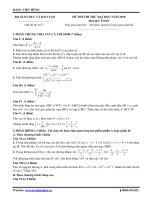 ĐỀ THI THỬ ĐẠI HỌC NĂM 2010 MÔN TOÁN ĐỀ 017 pdf