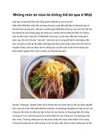 Những món ăn mùa hè không thể bỏ qua ở Nhật pdf