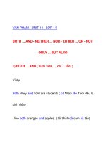 VĂN PHẠM - UNIT 14 docx