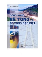 Công nghệ bê tông và bê tông đặc biệt phần 1 docx
