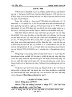 WTO và những vấn đề đặt ra cho Việt Nam khi trở thành thành viên WTO