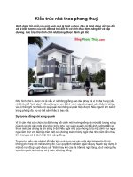 Kiến trúc nhà theo phong thuỷ pps