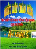 Giáo án âm nhạc - Dàn đồng ca mùa hạ pptx