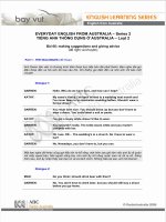 TIẾNG ANH THÔNG DỤNG Ở AUSTRALIA - Phần II - bài 6 docx
